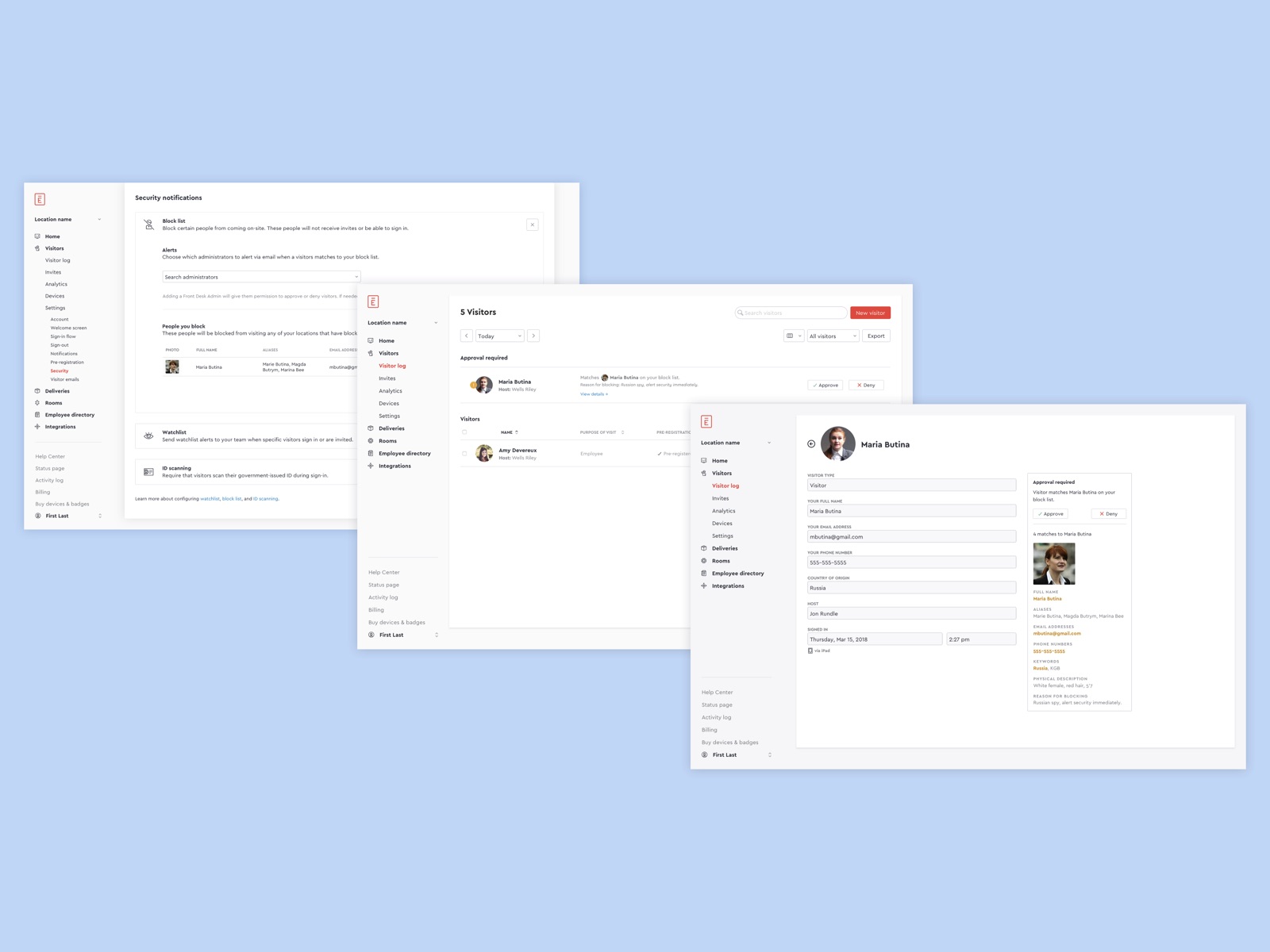 Envoy block list redesign